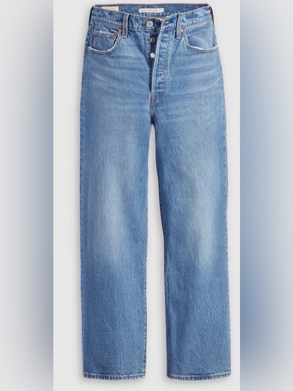 Levi's Light Blue Ribcage Ankle Cropped Straight Jeans